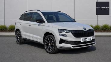 SPOTICAR Skoda Karoq 1.5 Tsi Act Sportline Dsg Euro 6 (s/s) 5dr Used Car - Suv Petrol Grey - Letchworth - 1200641822_1
