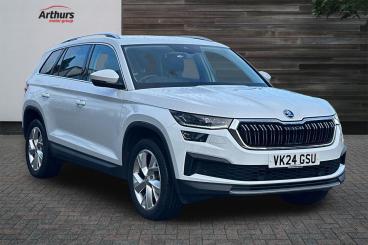 SPOTICAR Skoda Kodiaq 1.5 Tsi Act Se L Executive Dsg Euro 6 (s/s) 5dr (7 Used Car - Suv Petrol White - Oswestry - 1200561792_1