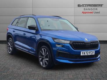 SPOTICAR Skoda Kodiaq 1.5 Tsi Act Sportline Dsg Euro 6 (s/s) 5dr (7 Seat Used Car - Suv Petrol Blue - Bangor - 1200578250_1