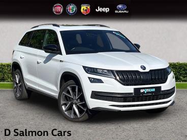 SPOTICAR Skoda Kodiaq 1.5 Tsi Act Sportline Dsg Euro 6 (s/s) 5dr (7 Seat Used Car - Suv Petrol White - Colchester - 1200599772_1