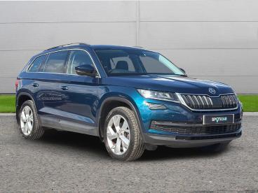 SPOTICAR Skoda Kodiaq 2.0 Tdi Se L Dsg 4wd Euro 6 (s/s) 5dr (7 Seat) Used Car - Suv Diesel Blue - Selby - 1200629034_1