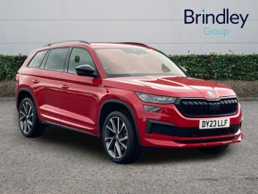 SPOTICAR Skoda Kodiaq 2.0 Tdi Sportline Dsg 4wd Euro 6 (s/s) 5dr (7 Seat Used Car - Suv Diesel Red - Cannock - 1200635996_1