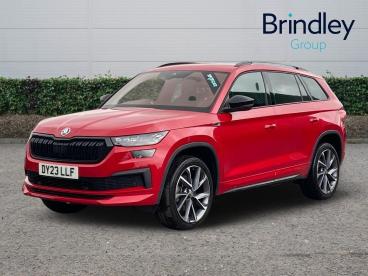 SPOTICAR Skoda Kodiaq 2.0 Tdi Sportline Dsg 4wd Euro 6 (s/s) 5dr (7 Seat Used Car - Suv Diesel Red - Cannock - 1200635996_2