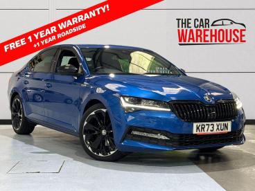 SPOTICAR Skoda Superb 2.0 Tsi 190 Sport Line Plus 5dr Dsg Used Car - Saloon Petrol Blue - Swansea - 1200605708_1