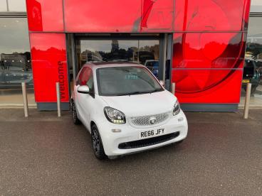 SPOTICAR Smart Fortwo 1.0 Prime (premium) Cabriolet Twinamic Euro 6 (s/s Used Car - City Car Petrol White - Boston - 1200541909_1