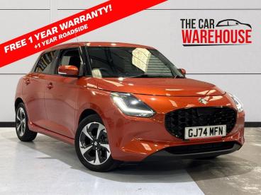 SPOTICAR Suzuki Swift 1.2 Mild Hybrid Ultra 5dr Cvt Used Car - City Car Petrol Orange - Swansea - 1200605680_1