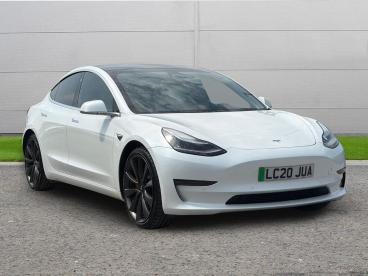 SPOTICAR Tesla Model 3 (dual Motor) Performance Auto 4wde 4dr (performanc Used Car - Saloon Electric White - Selby - 1200601790_1