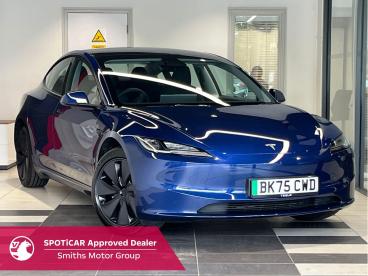 SPOTICAR Tesla Model 3 Auto Rwd 4dr Used Car - Saloon Electric Blue - Peterborough - 1200634228_1