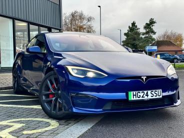 SPOTICAR Tesla Model S Models (tri Motor) Plaid Auto 4wde 5dr Used Car - Saloon Electric Blue - Cheltenham - 1200563246_1