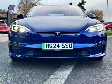 SPOTICAR Tesla Model S Models (tri Motor) Plaid Auto 4wde 5dr Used Car - Saloon Electric Blue - Cheltenham - 1200563246_2