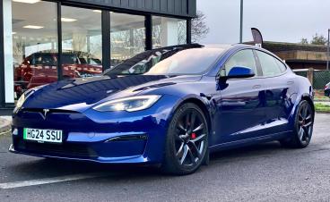 SPOTICAR Tesla Model S Models (tri Motor) Plaid Auto 4wde 5dr Used Car - Saloon Electric Blue - Cheltenham - 1200563246_3