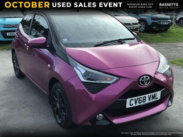 SPOTICAR Toyota Aygo 1.0 Vvt-i X-cite Euro 6 5dr Used Car - City Car Petrol Purple - Swansea - 1200552142_1