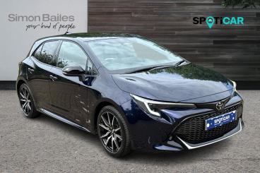 SPOTICAR Toyota Corolla 1.8 Vvt-h Gr Sport Cvt Euro 6 (s/s) 5dr Used Car - Saloon Hybrid Blue - Guisborough - 1200550831_1