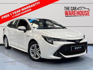 SPOTICAR Toyota Corolla 2.0 Vvt-i Hybrid Icon Tech 5dr Cvt Used Car - Estate Hybrid White - Swansea - 1200605694_1