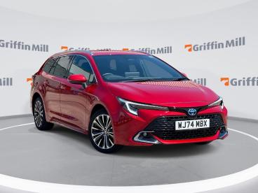 SPOTICAR Toyota Corolla 1.8 Vvt-h Design Touring Sports Cvt Euro 6 (s/s) 5 Used Car - Estate Hybrid Red - Pontypridd - 1200614695_1