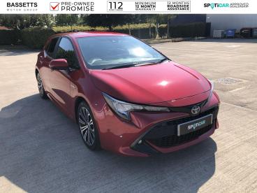 SPOTICAR Toyota Corolla 2.0 Vvt-h Design Cvt Euro 6 (s/s) 5dr Used Car - Saloon Hybrid Red - Bridgend - 1200620322_1