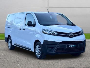 SPOTICAR Toyota Proace 2.0d Icon Long Panel Van Lwb Euro 6 (s/s) 6dr Used Car - Commercial Vehicle Diesel White - Worksop - 1200631245_1