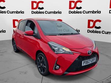 SPOTICAR Toyota Yaris 1.5 Vvt-i Design Euro 6 5dr Used Car - City Car Petrol Red - Workington - 1200568558_1