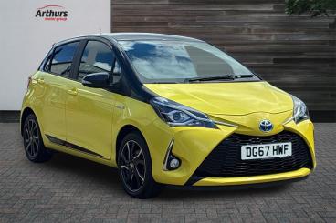 SPOTICAR Toyota Yaris 1.5 Vvt-h Yellow Bi-tone Limited Edition E-cvt Eur Used Car - City Car Hybrid Yellow - Oswestry - 1200622462_1