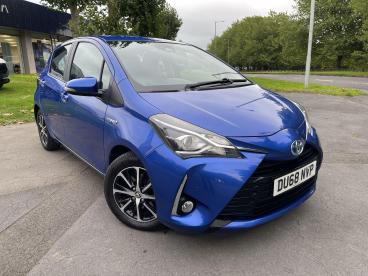SPOTICAR Toyota Yaris 1.5 Vvt-h Icon Tech E-cvt Euro 6 (s/s) 5dr Used Car - City Car Hybrid Blue - Swansea - 1200640221_1