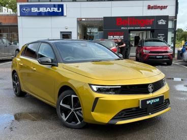 SPOTICAR Vauxhall Astra 1.2 Hybrid Griffin E-dct Euro 6 (s/s) 5dr Used Car - Saloon Hybrid Yellow - Wantage - 1200605948_1