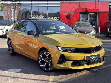 SPOTICAR Vauxhall Astra 1.2 Turbo Ultimate Auto Euro 6 (s/s) 5dr Used Car - Saloon Petrol Yellow - Romford - 1200621642_1