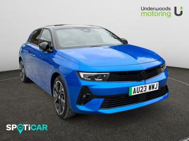 SPOTICAR Vauxhall Astra Astra-e 54kwh Ultimate Auto 5dr Used Car - Saloon Electric Blue - Tiptree - 1200585200_1