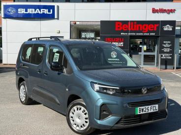 SPOTICAR Vauxhall Combo Life Combo-e Life 52kwh Design Xl Mpv Auto 5dr (7.4kw Charger) Used Car - Mpv Electric Blue - Wantage - 1200587505_1