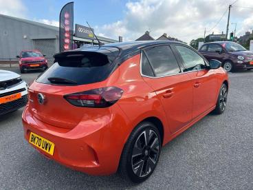 SPOTICAR Vauxhall Corsa Corsa-e 50kwh Elite Nav Auto 5dr (7.4kw Charger) Used Car - City Car Electric Orange - Colwyn Bay - 1200513122_3
