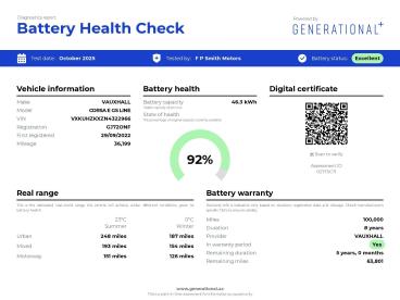 SPOTICAR Vauxhall Corsa Corsa-e 50kwh Gs Line Auto 5dr Used Car - City Car Electric Grey - Ilkeston - 1200561469_2