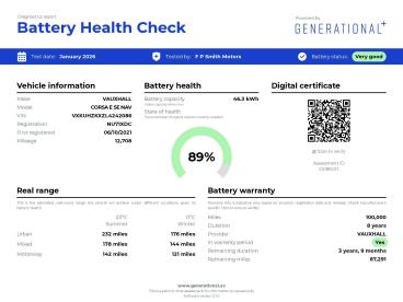 SPOTICAR Vauxhall Corsa Corsa-e 50kwh Se Nav Auto 5dr (7.4kw Charger) Used Car - City Car Electric Blue - Ilkeston - 1200565805_2