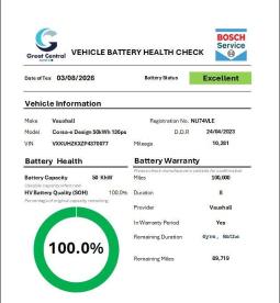 SPOTICAR Vauxhall Corsa Corsa-e 50kwh Design Auto 5dr Used Car - City Car Electric Red - Rugby - 1200606469_3
