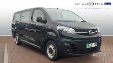 SPOTICAR Vauxhall Vivaro Life Vivaro-e Life 50kwh Combi Auto Lwb 5dr (9 Seat, 7.4kw Charger) Used Car - Commercial Vehicle Electric Black - Leicester - 1200561957_1