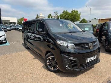 SPOTICAR Vauxhall Vivaro Life Vivaro-e Life 50kwh Ultimate Auto Lwb 5dr (8 Seat, 11kw Charger) Used Car - Mpv Electric Black - Leamington - 1200617361_1