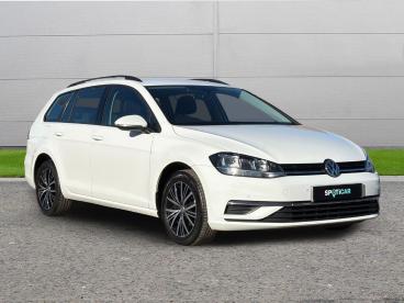 SPOTICAR Volkswagen Golf 2.0 Tdi Se Dsg Euro 6 (s/s) 5dr Used Car - Estate Diesel White - Selby - 1200638952_1