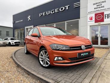 SPOTICAR Volkswagen Polo 1.0 Tsi Sel Euro 6 (s/s) 5dr Used Car - City Car Petrol Orange - Ryde - 1200543046_1