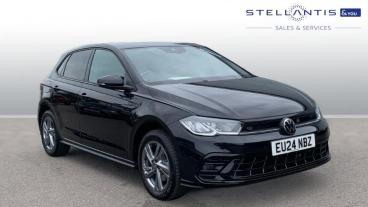 SPOTICAR Volkswagen Polo 1.0 Tsi R-line Dsg Euro 6 (s/s) 5dr Used Car - City Car Petrol Black - Crawley - 1200544479_1