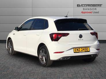 SPOTICAR Volkswagen Polo 1.0 Tsi R-line Dsg Euro 6 (s/s) 5dr Used Car - City Car Petrol White - Bangor - 1200557908_2