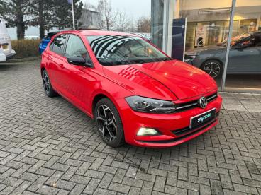 SPOTICAR Volkswagen Polo 1.0 Tsi Beats Euro 6 (s/s) 5dr Used Car - City Car Petrol Red - Trowbridge - 1200565358_1