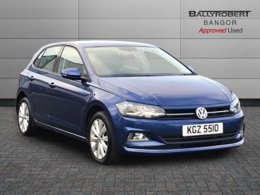 SPOTICAR Volkswagen Polo 1.0 Tsi Sel Euro 6 (s/s) 5dr Used Car - City Car Petrol Blue - Bangor - 1200567834_1