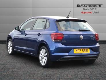 SPOTICAR Volkswagen Polo 1.0 Tsi Sel Euro 6 (s/s) 5dr Used Car - City Car Petrol Blue - Bangor - 1200567834_2