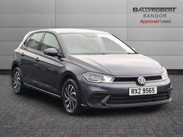 SPOTICAR Volkswagen Polo 1.0 Tsi Life Dsg Euro 6 (s/s) 5dr Used Car - City Car Petrol Grey - Bangor - 1200569508_1