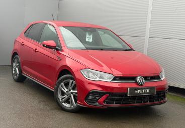 SPOTICAR Volkswagen Polo 1.0 Tsi R-line Dsg Euro 6 (s/s) 5dr Used Car - City Car Petrol Red - Darlington - 1200573195_1