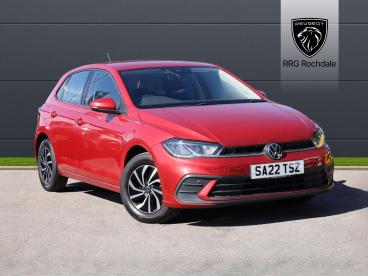SPOTICAR Volkswagen Polo 1.0 Tsi Life Dsg Euro 6 (s/s) 5dr Used Car - City Car Petrol Red - Rochdale - 1200590705_1