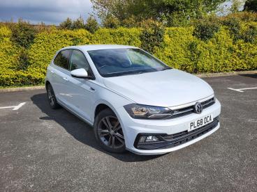 SPOTICAR Volkswagen Polo 1.0 Tsi R-line Euro 6 (s/s) 5dr Used Car - City Car Petrol Silver - Llangefni - 1200595704_1