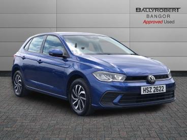 SPOTICAR Volkswagen Polo 1.0 Tsi Life Euro 6 (s/s) 5dr Used Car - City Car Petrol Blue - Bangor - 1200614057_1