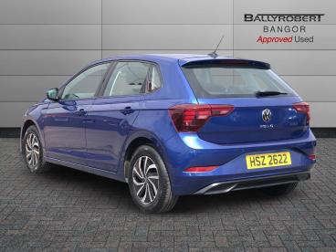 SPOTICAR Volkswagen Polo 1.0 Tsi Life Euro 6 (s/s) 5dr Used Car - City Car Petrol Blue - Bangor - 1200614057_2