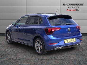 SPOTICAR Volkswagen Polo 1.0 Tsi R-line Dsg Euro 6 (s/s) 5dr Used Car - City Car Petrol Blue - Bangor - 1200614179_2