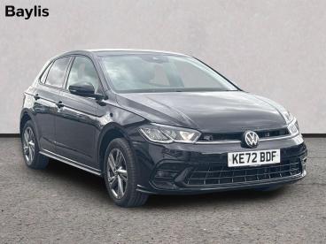 SPOTICAR Volkswagen Polo 1.0 Tsi R-line Dsg Euro 6 (s/s) 5dr Used Car - City Car Petrol Black - Hereford - 1200629624_1