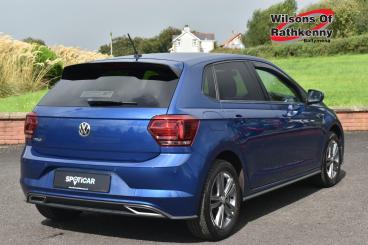 SPOTICAR Volkswagen Polo 1.0 Tsi R-line Euro 6 (s/s) 5dr Used Car - City Car Petrol Blue - Ballymena County Antrim - 1200633864_3